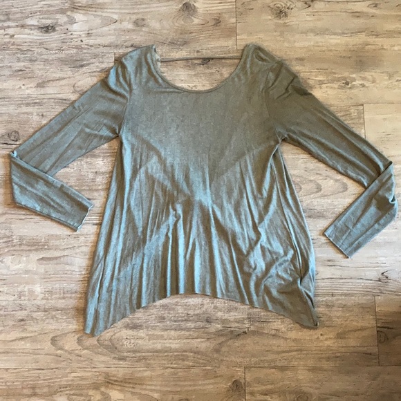 BKE Tops - red by BKE. Open back, long sleeve top!